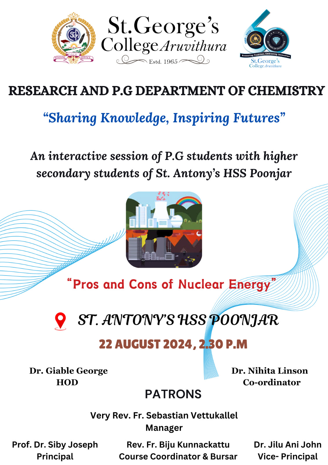 Department of Chemistry: Interactive session with students of St. Antony's HSS Poonjar